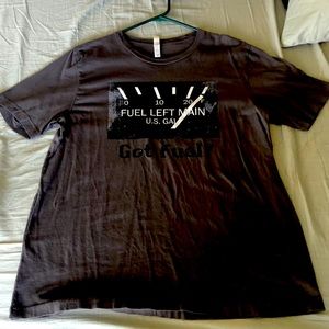 Gray pilot, swag, extra large, short sleeve got fuel